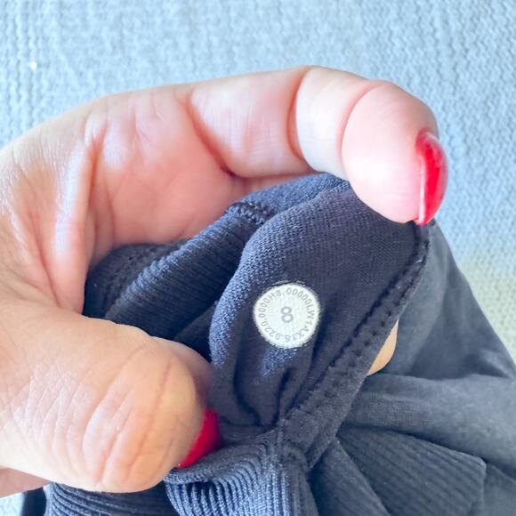 Lululemon Black Ebb to Street Ribbed Tank II Size 8 Workout Exercise Athletic - Picture 4 of 8